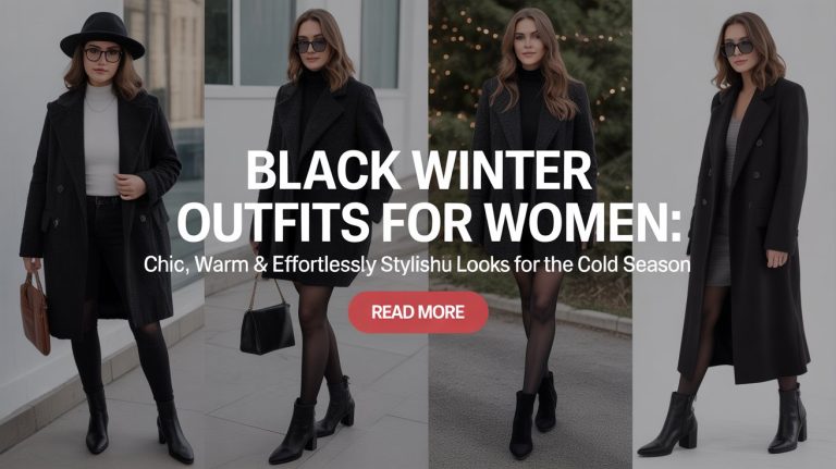 Black Winter Outfits For Women Chic, Warm & Effortlessly Stylish Looks for the Cold Season